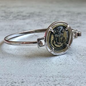 Silver Hope Anchor Bracelet